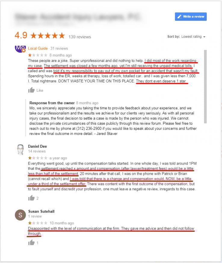 negative review personal injury negative review personal injury