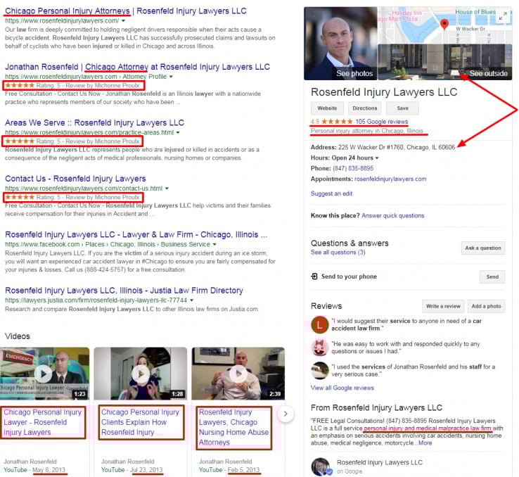 rosenfeld knowledge panel + serps rosenfeld knowledge panel + serps