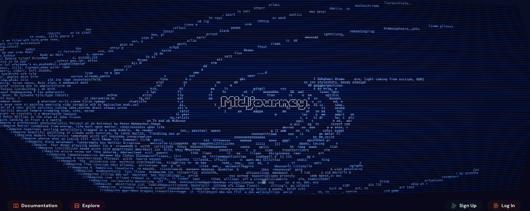 Screenshot of Midjourney