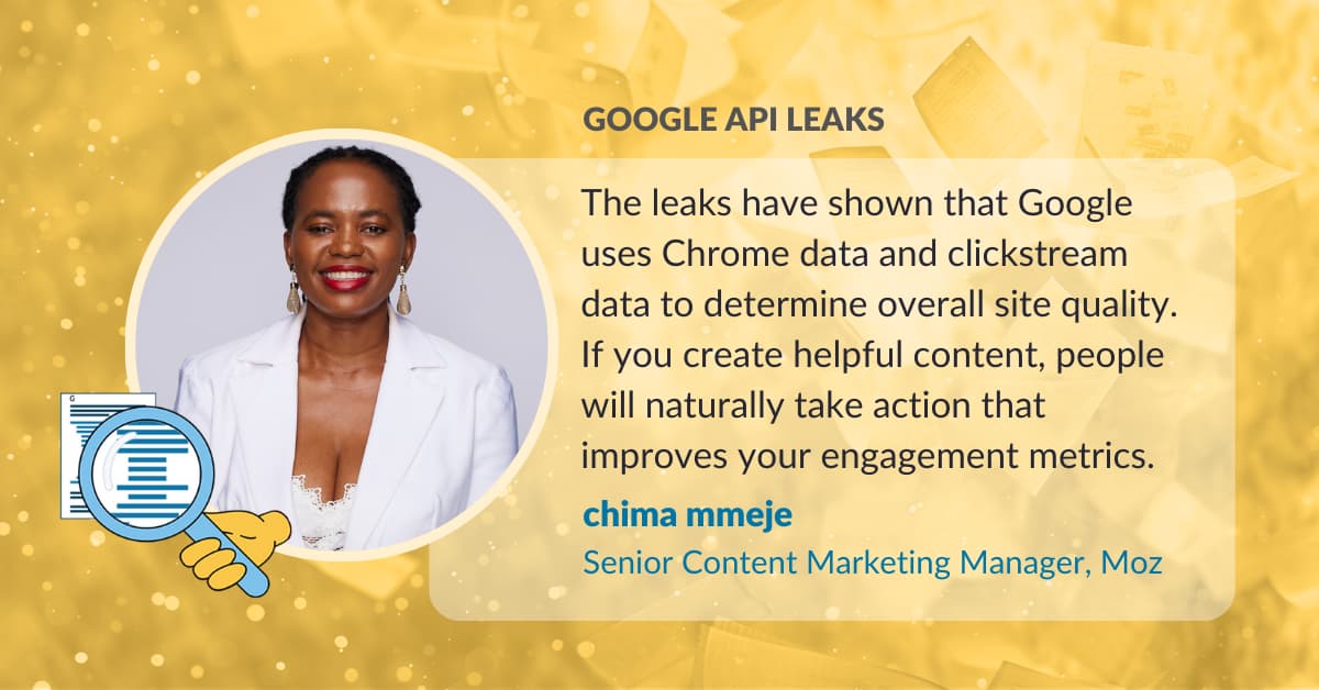 Chima Mmeje Google API leaks quote