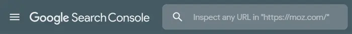 GSC search bar