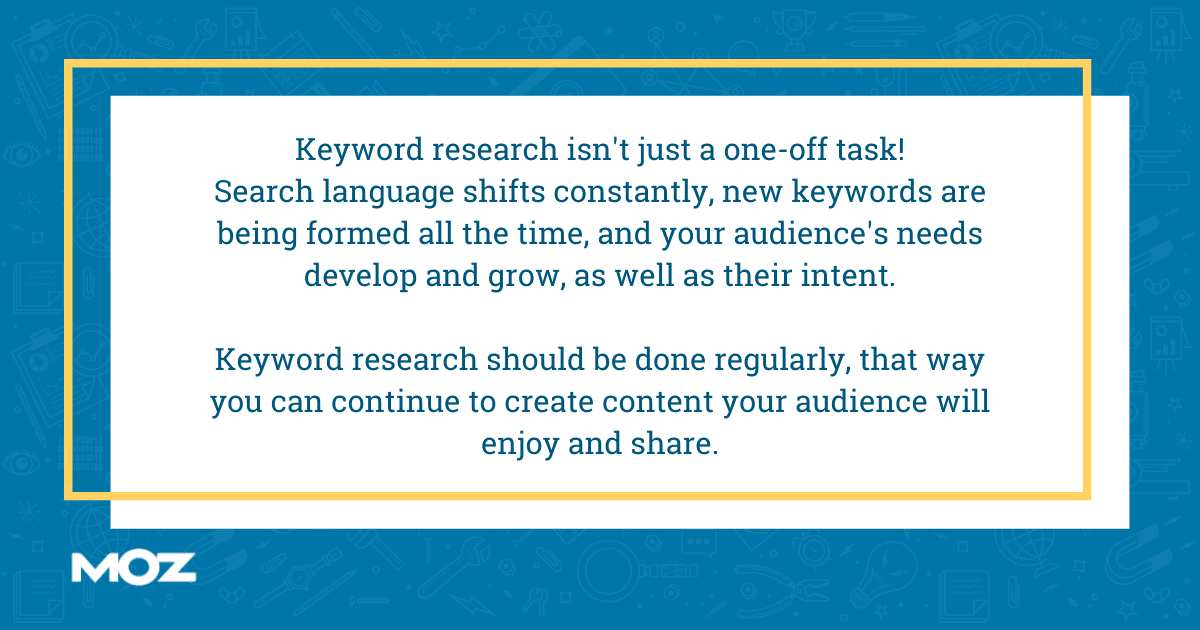 Quote about what keywords are, words and phrases used to find your content or you can create content for!