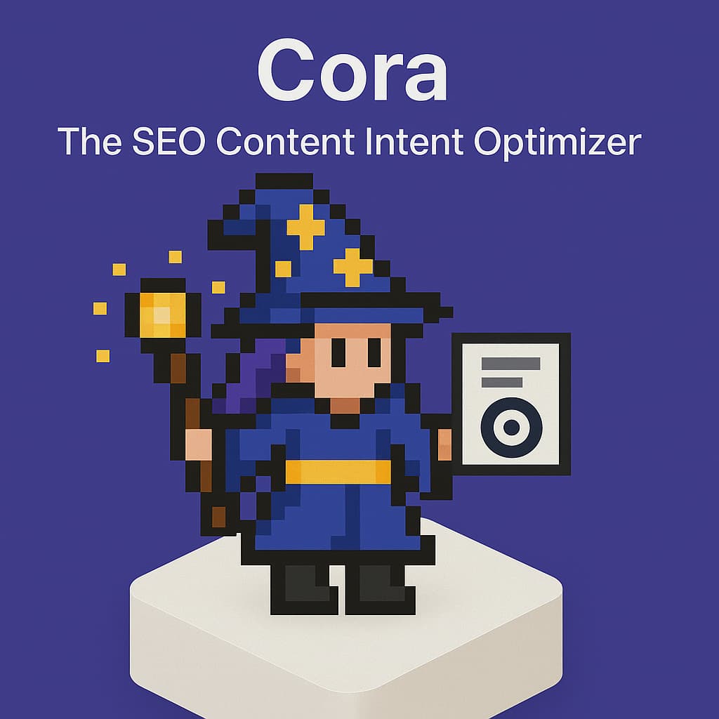 8-bit character version of Cora personified.