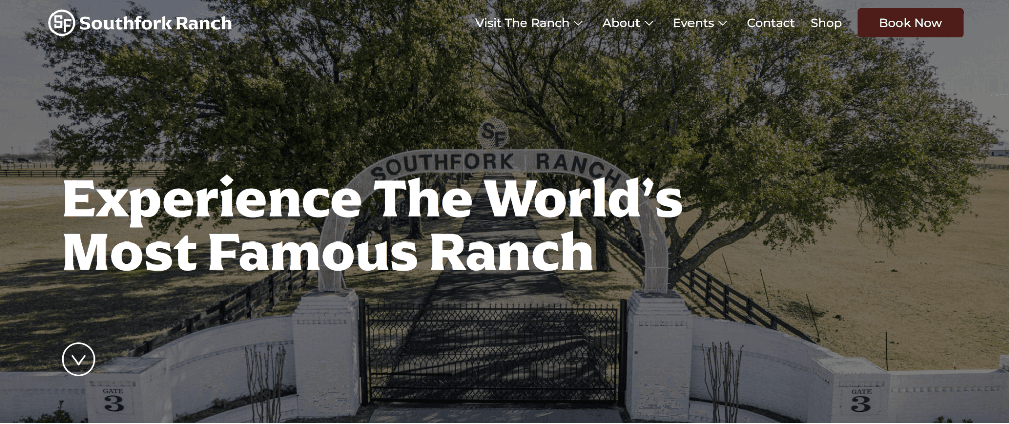 An image of the ranch used in the soap opera Dallas.