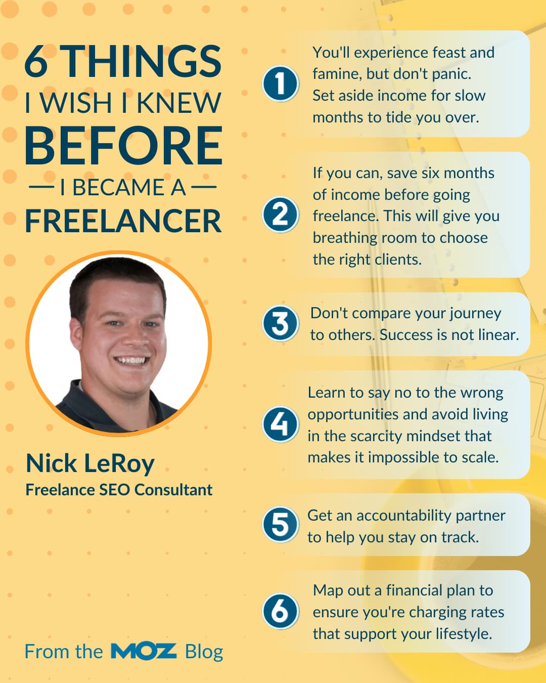 Nick Leroy's tips on preparing for the transition from fulltime employee to freelancer