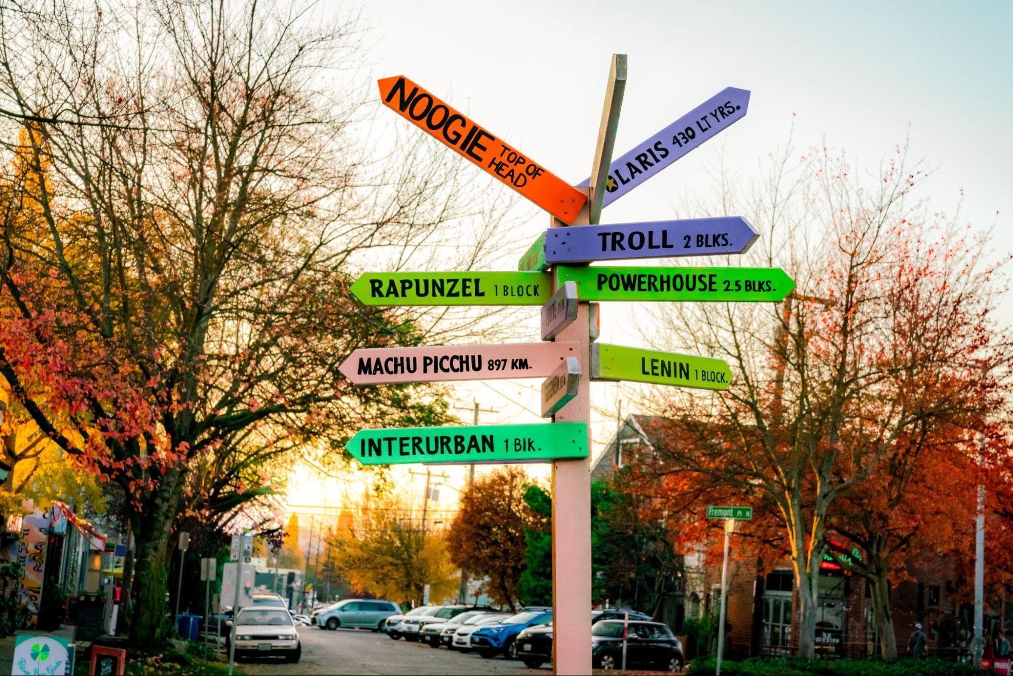 Center of the Universe Sign