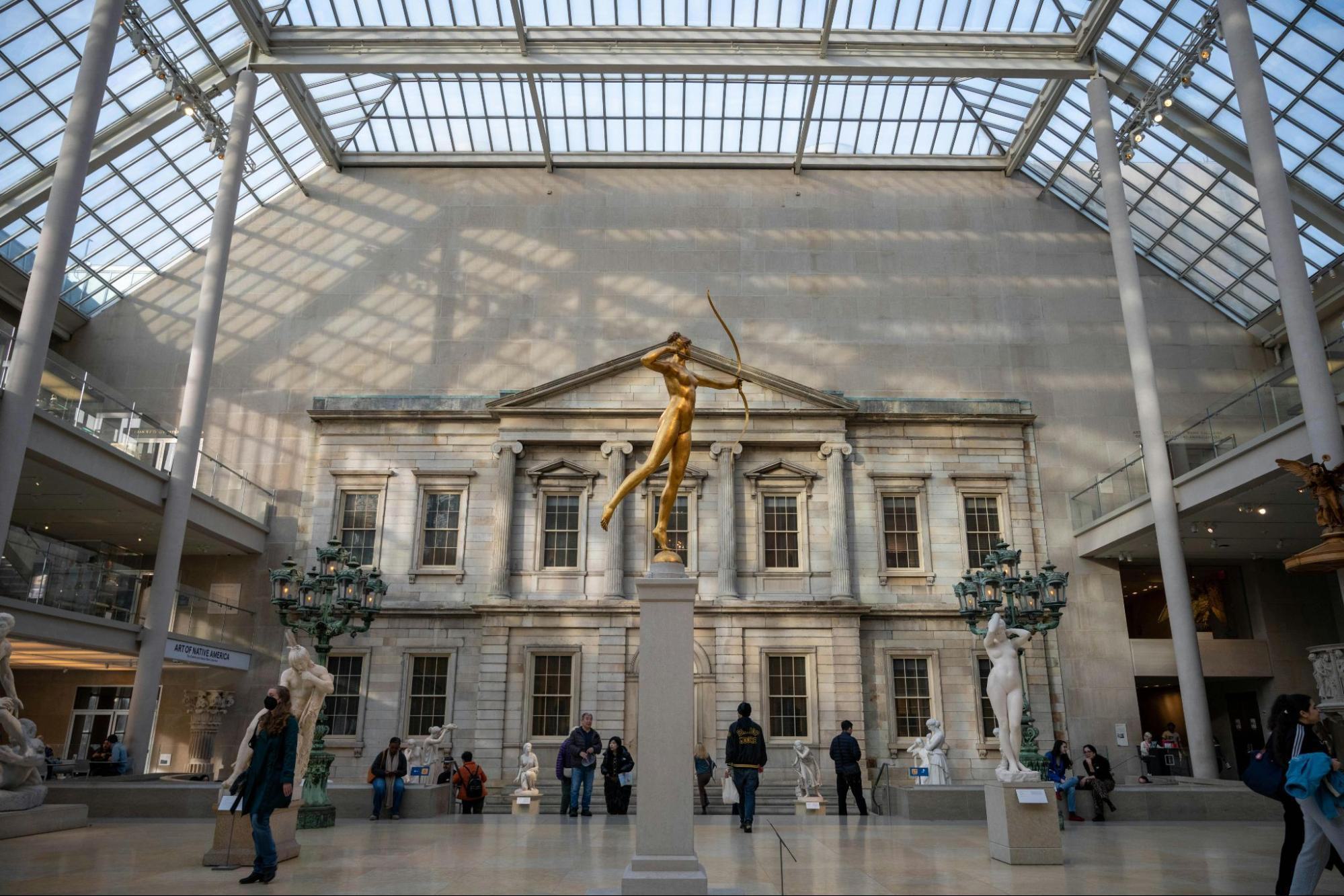Interior of the Met in New York.