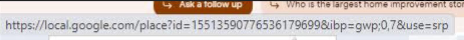 screenshot of a URL bar containing a local.google.com subdomain