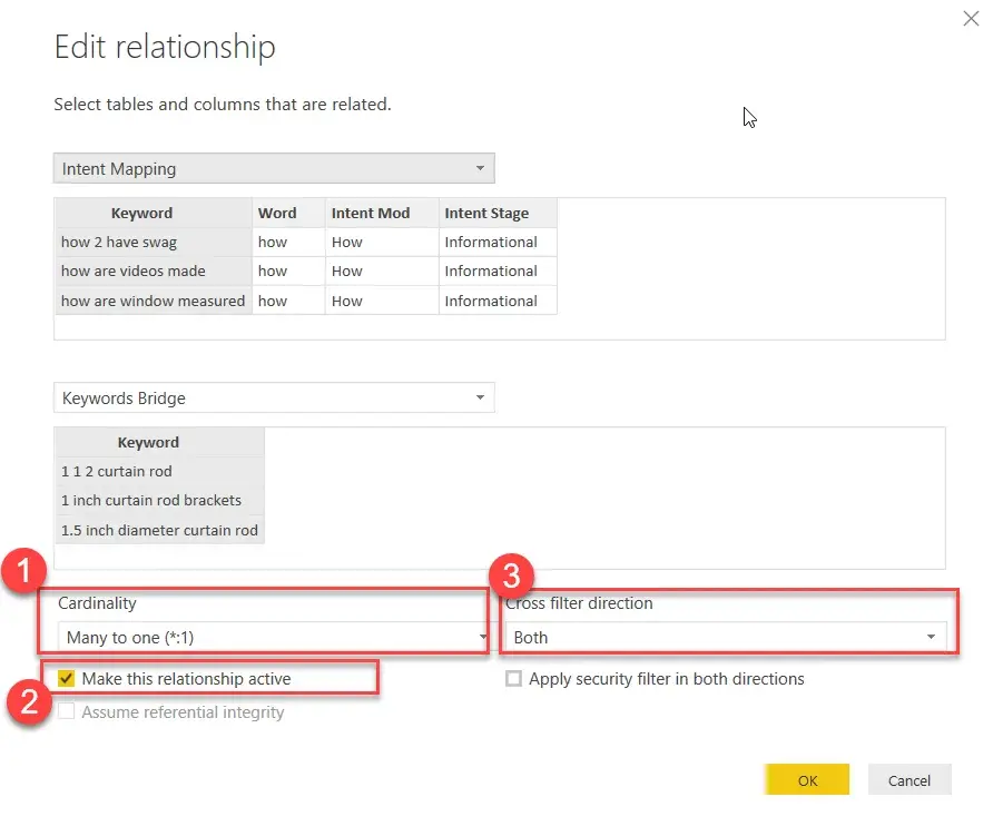 Edit relationships in Power BI