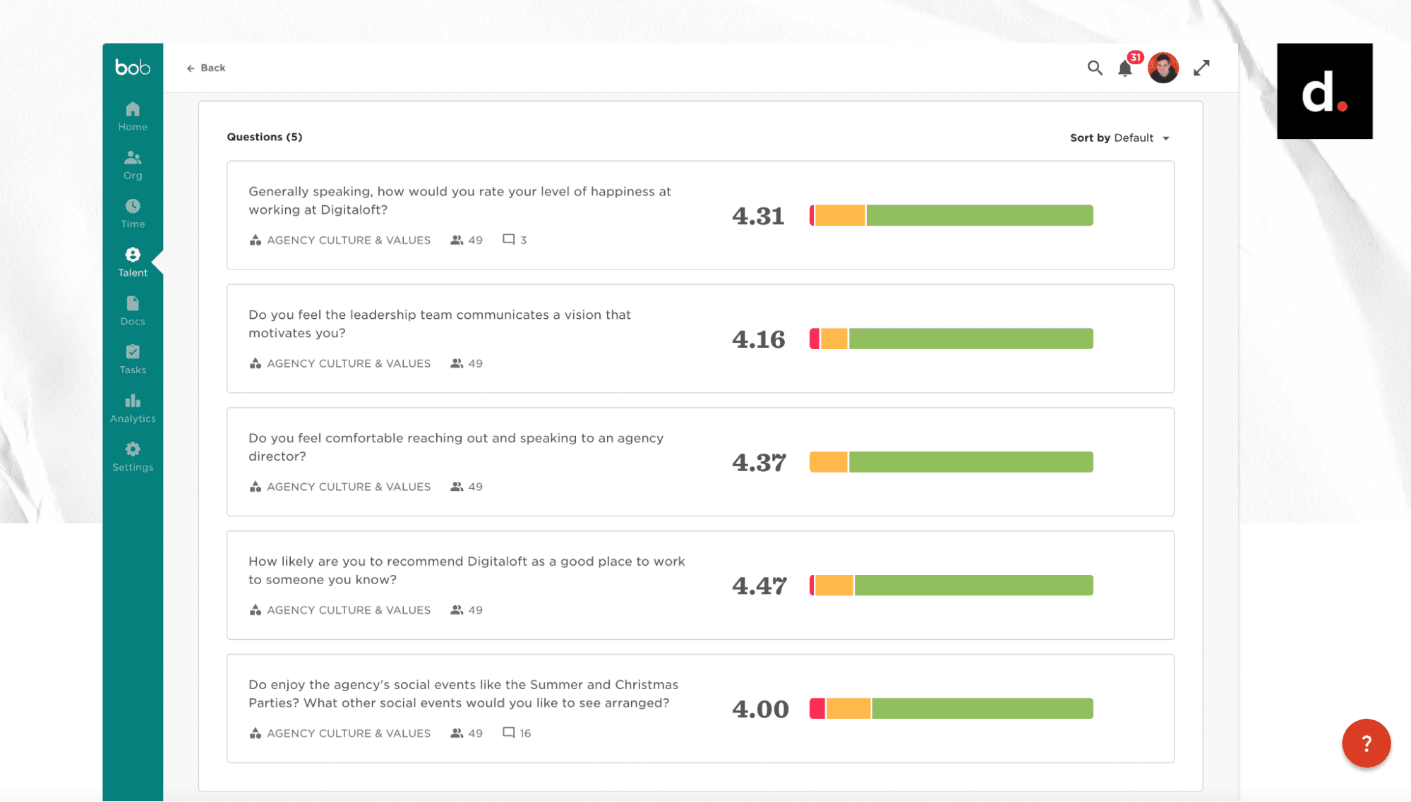 employee engagement survey