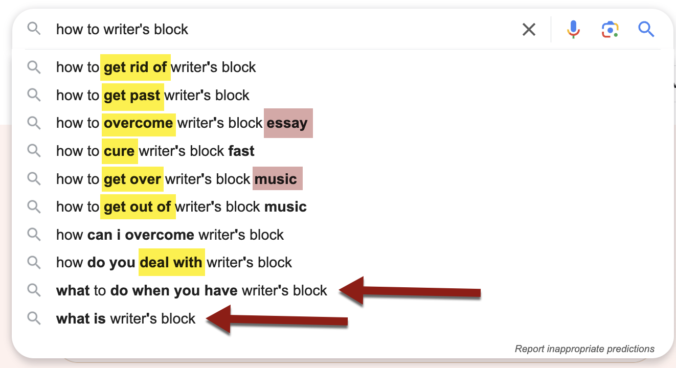 Google Autocomplete related questions