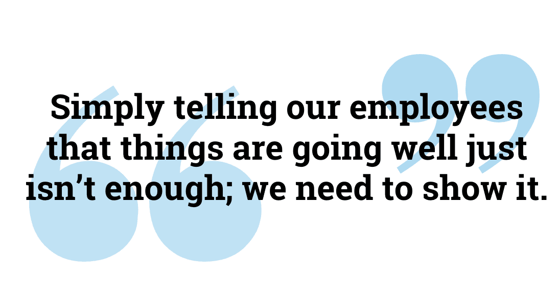 maintain transparency with employees