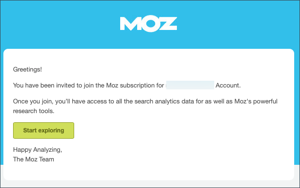 The email received when adding a seat which already has a a-moz.groupbuyseo.org account will be different than the one received when there is not account. They will be able to get started right away without creating an additional account.