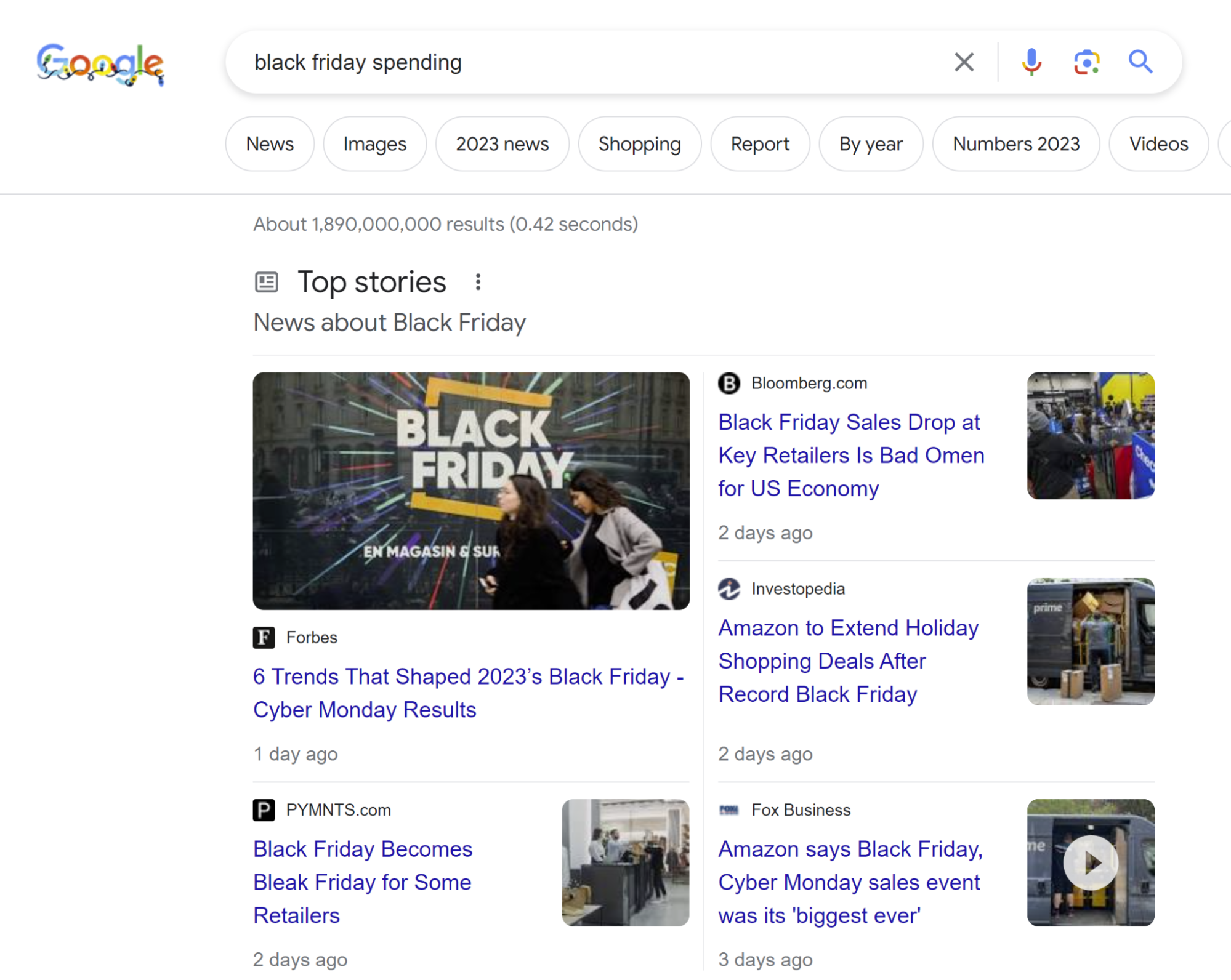 top stories related to block friday spending