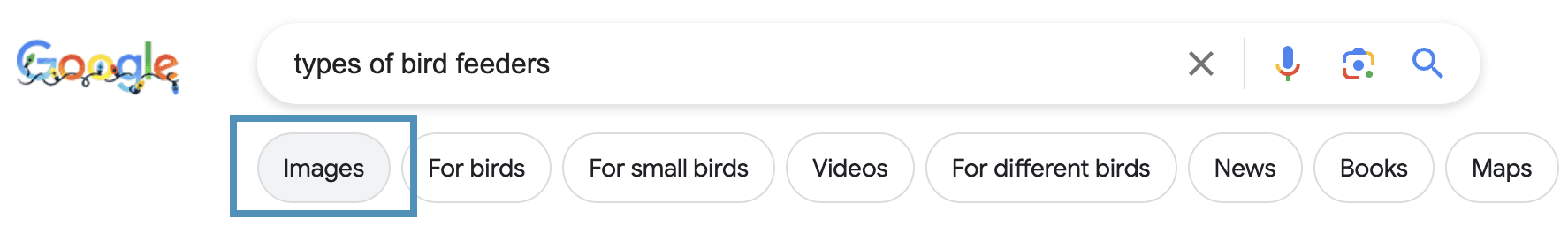 google search for 'types of bird feeders'