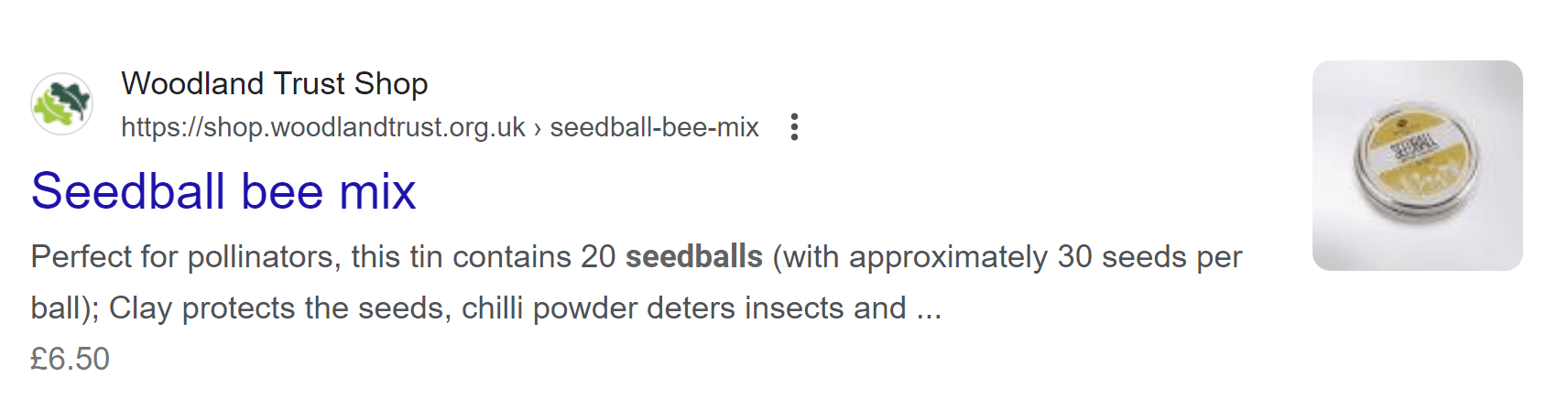 Favicons are tiny icons that appear to the left of search engine results.
