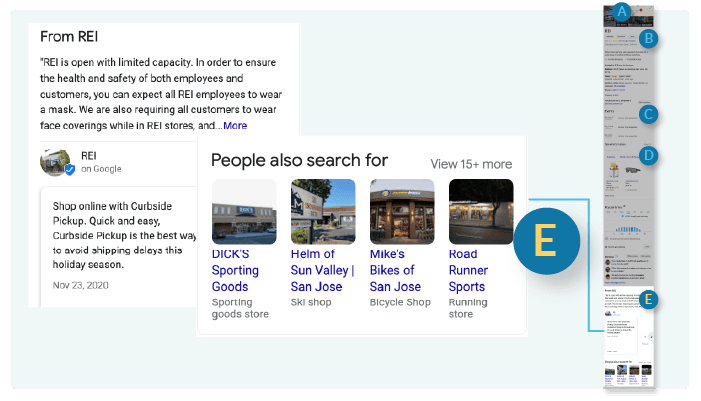 Section E of Google Business Profile