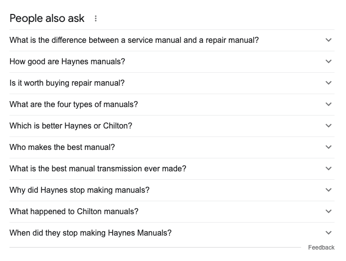 Google's 'People Also Ask'