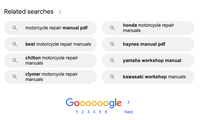Google's 'Related Searches'