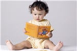 Good girl, reading a book.