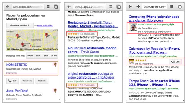Mobile Search Results Visibility